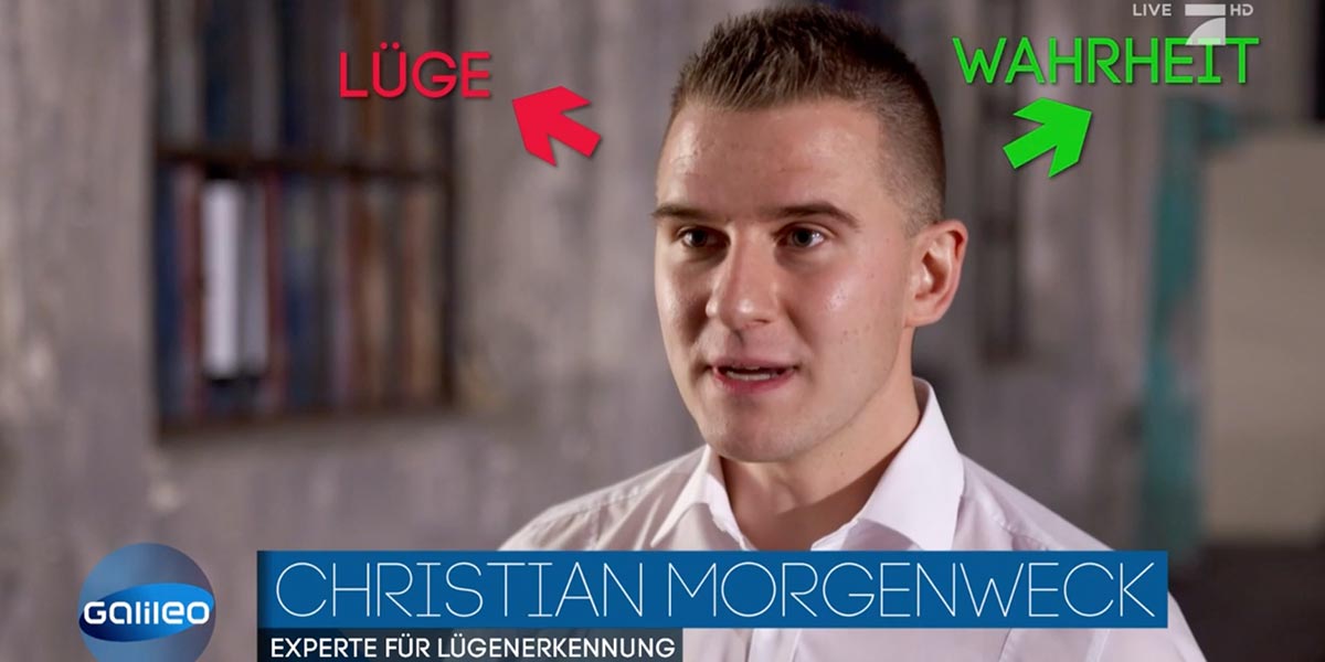 Christian Morgenweck bei Galileo Lügen Experiment