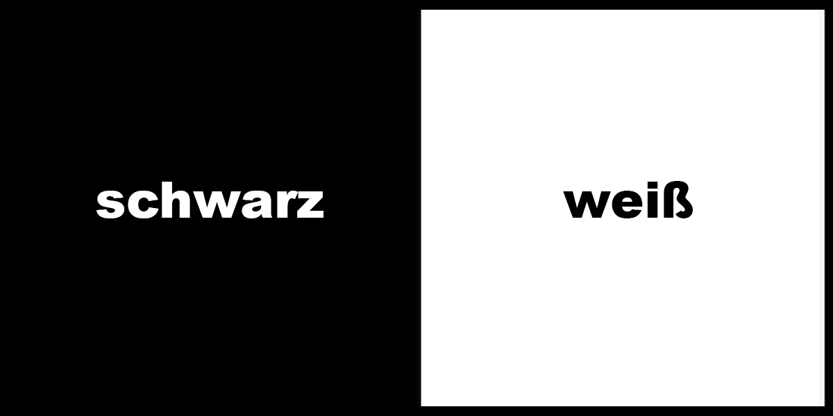 Schwarz Weiß